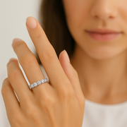 Alliance Daniela diamants ronds 4.80 carats or blanc